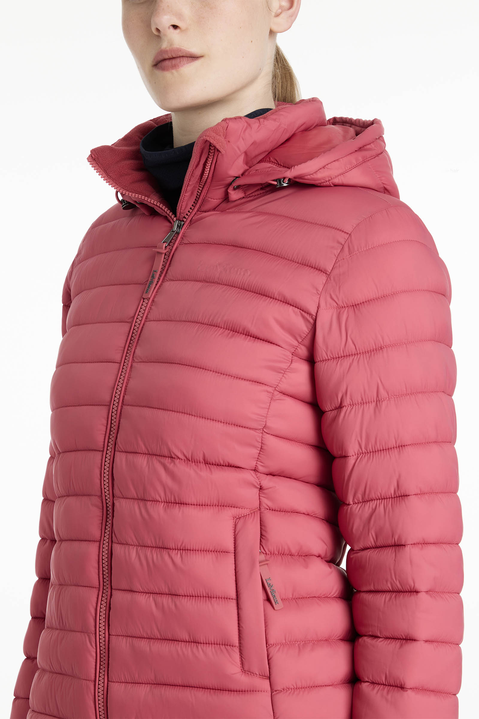 LeMieux Rose Damen-Steppjacke mit Kapuze