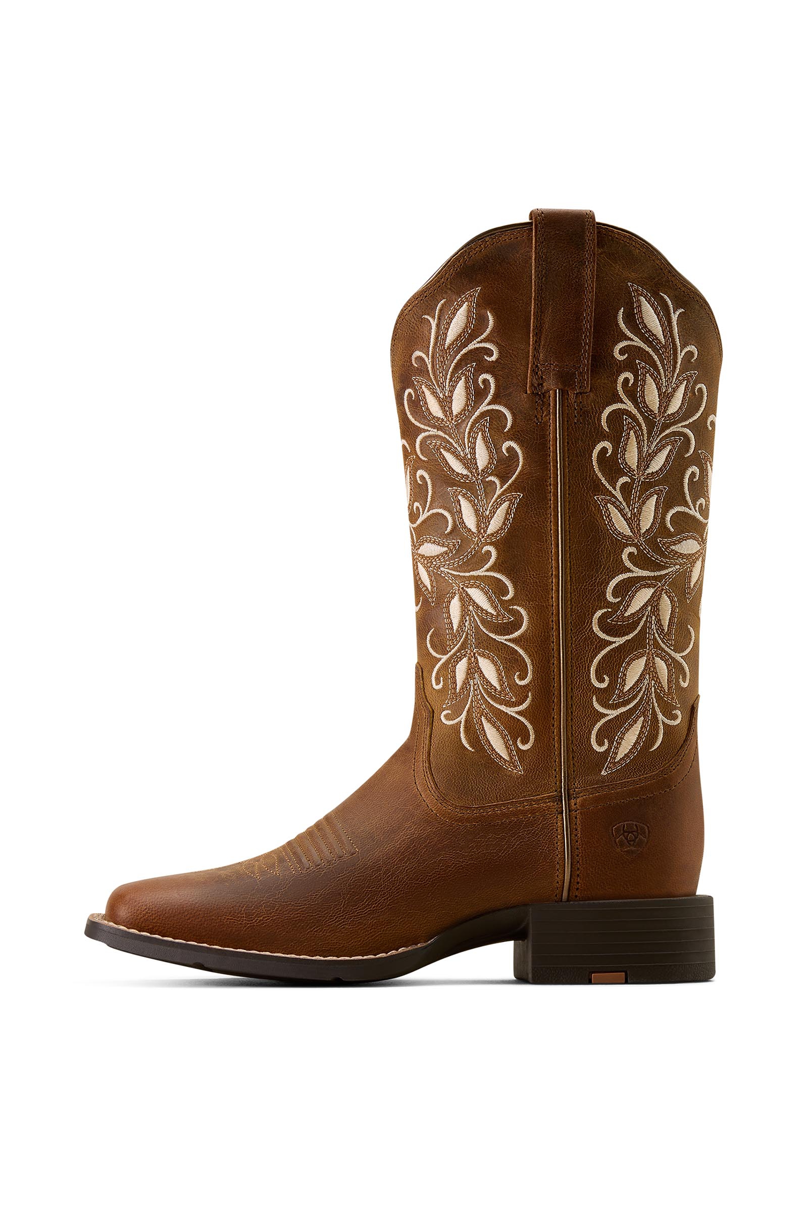 Ariat Damen Round Up Holly Westernstiefel mit breiten Square Toe  