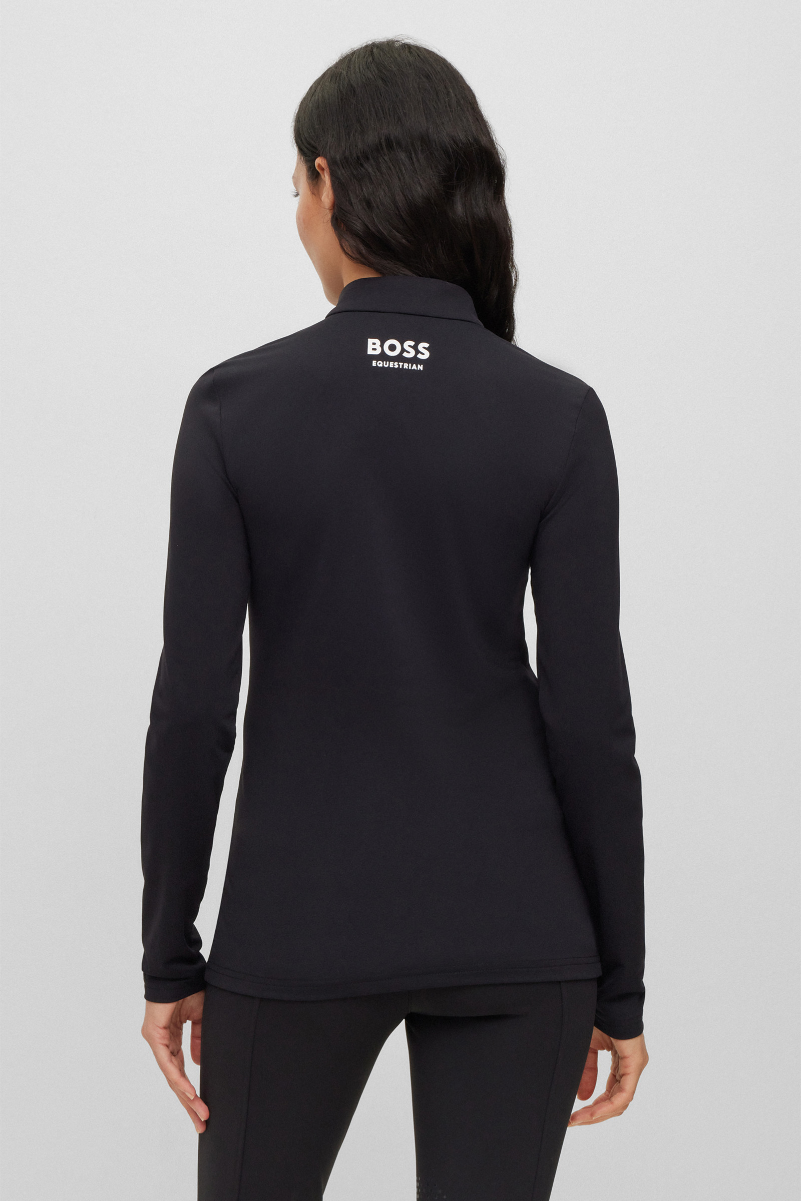 Boss Lia Signature Stripe Damen Trainingsshirt