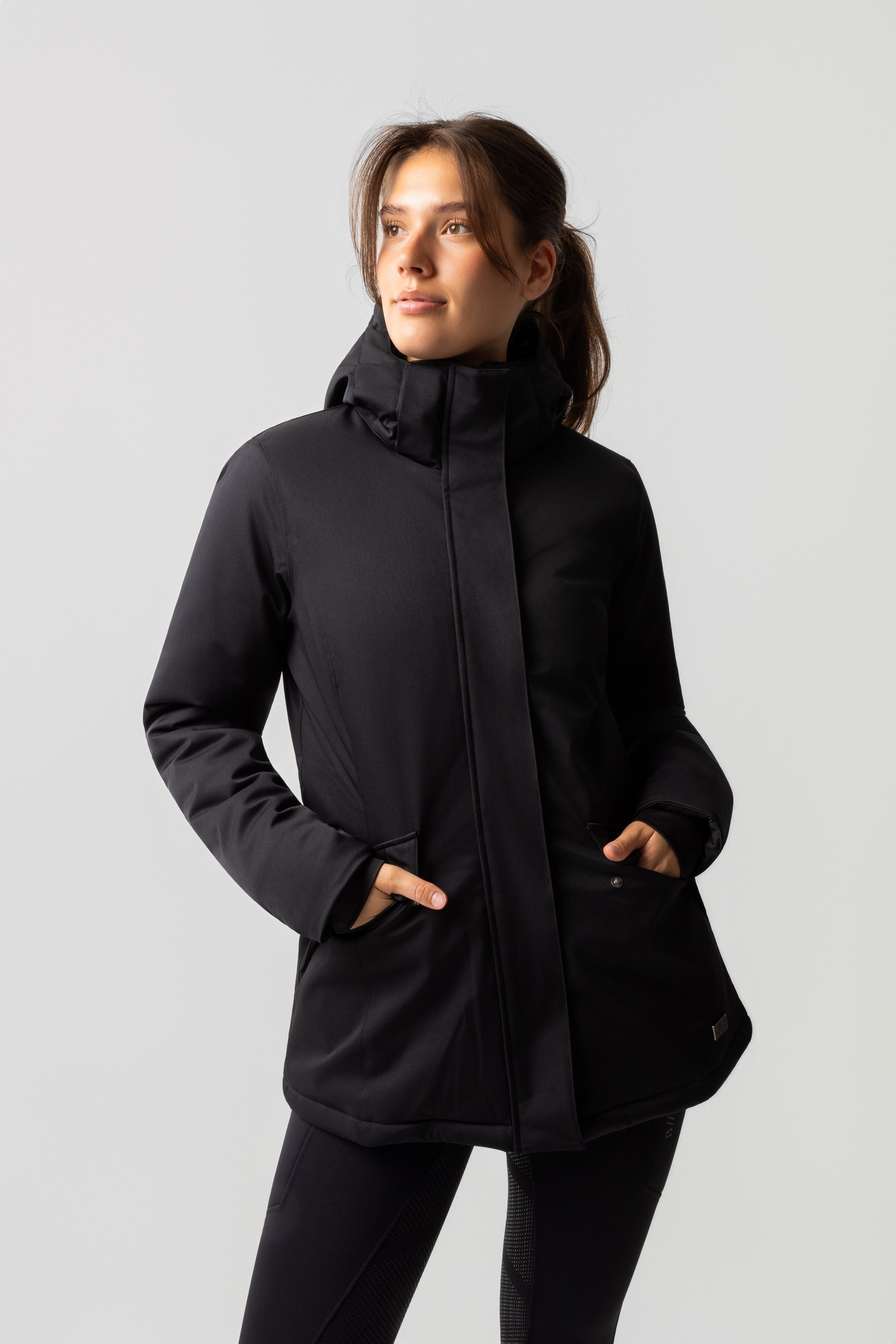 Schwarz B Vertigo Dana Gepolsterte Damen Winter Reitjacke