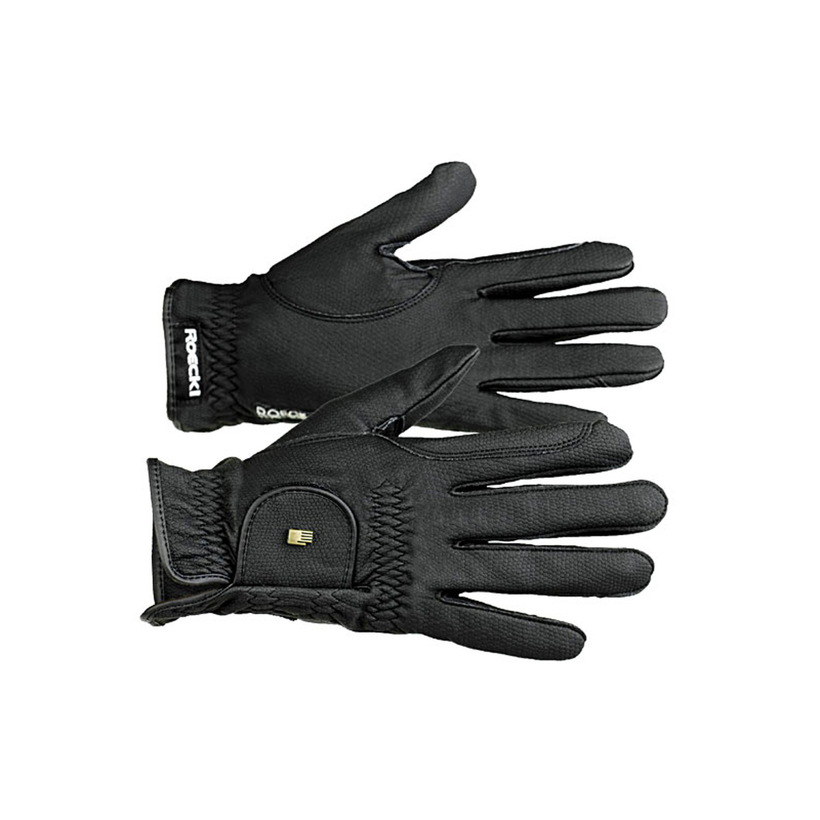 Black Roeckl Roeck Grip Fleece Handschuhe