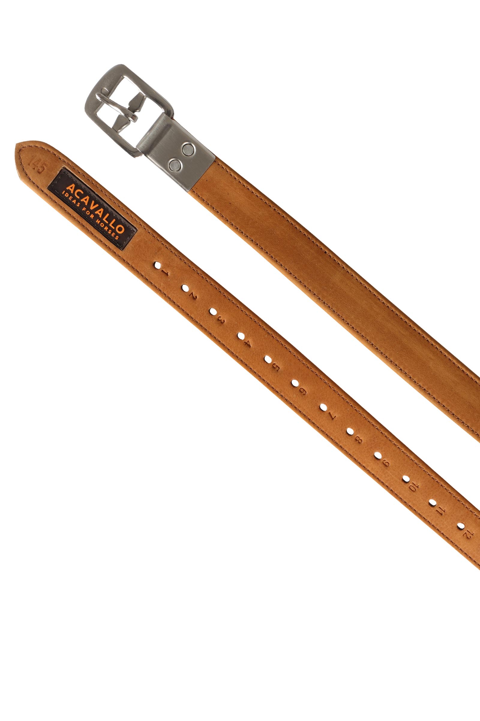 Acavallo Kalbsleder Steigb&uuml;gelriemen mit ummantelter Schnalle
