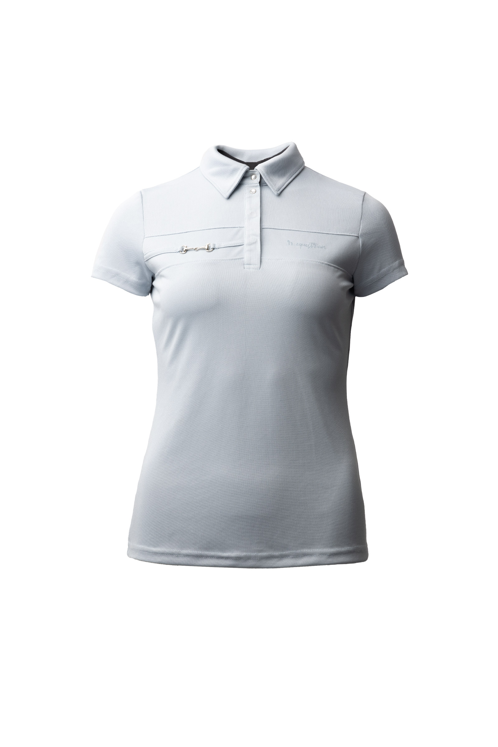 Grey dawn blue Horze Corinne Damen Poloshirt  