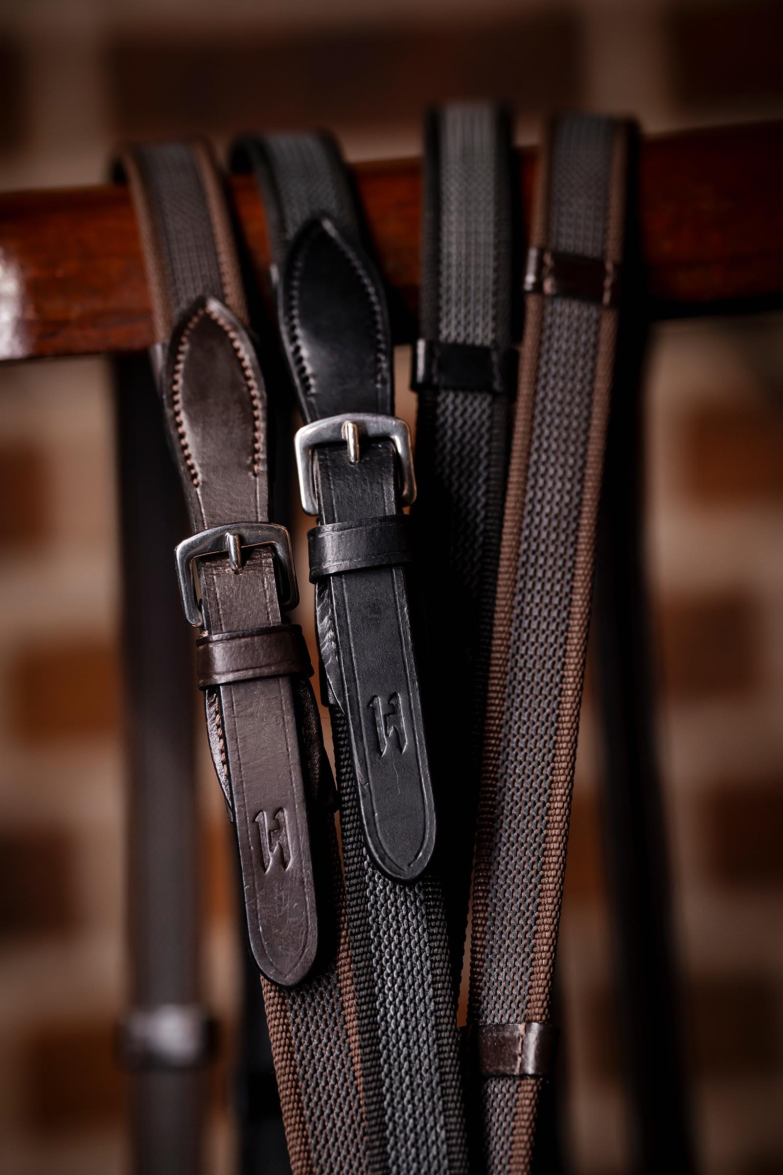 Brown Horseware Gummi-Grip Kontinentalz&uuml;gel