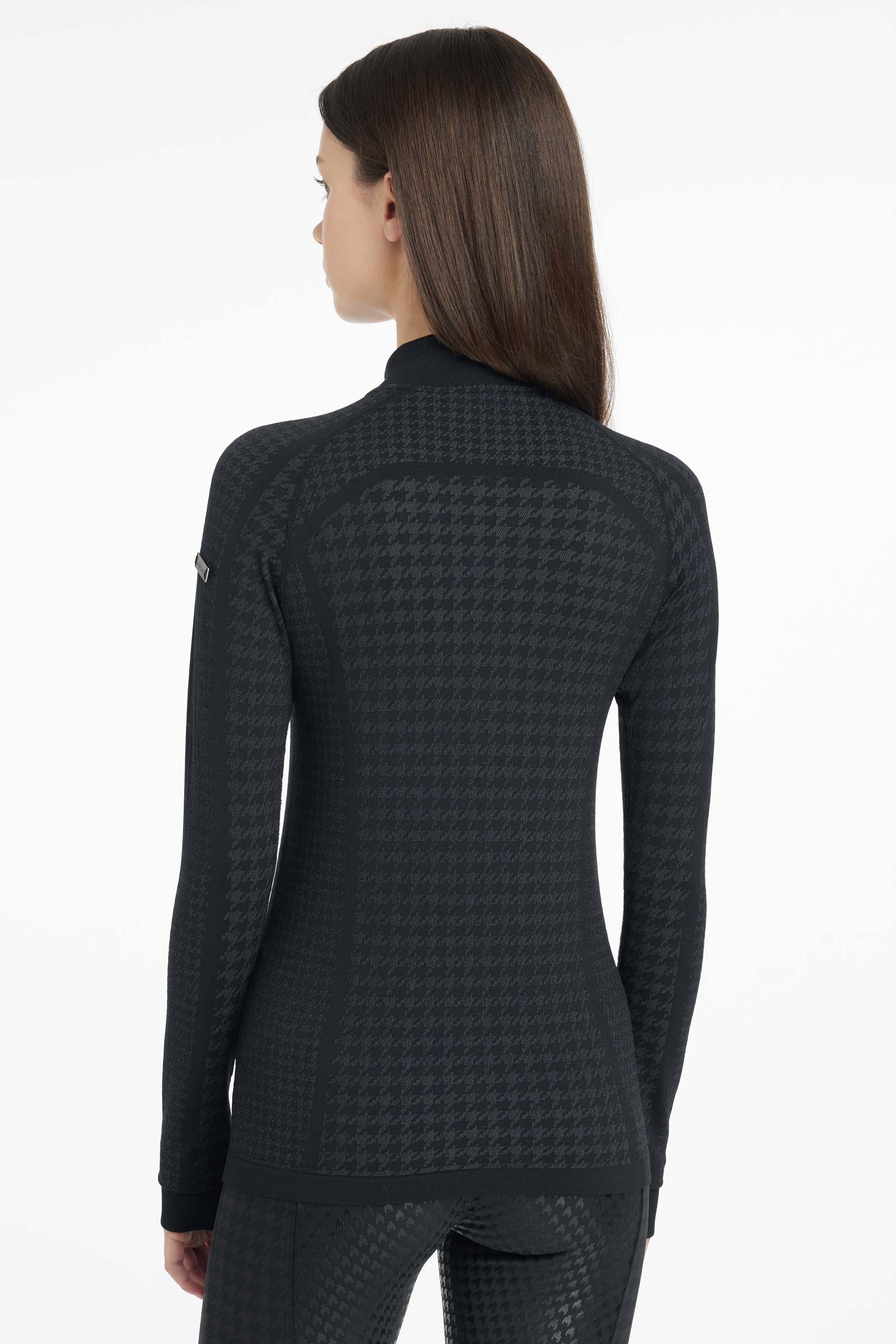 LeMieux Aspen Houndstooth Top mit 1/4 Reissverschluss