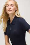 Tommy Hilfiger Equestrian Anaheim Damen Poloshirt mit Rei&szlig;verschluss