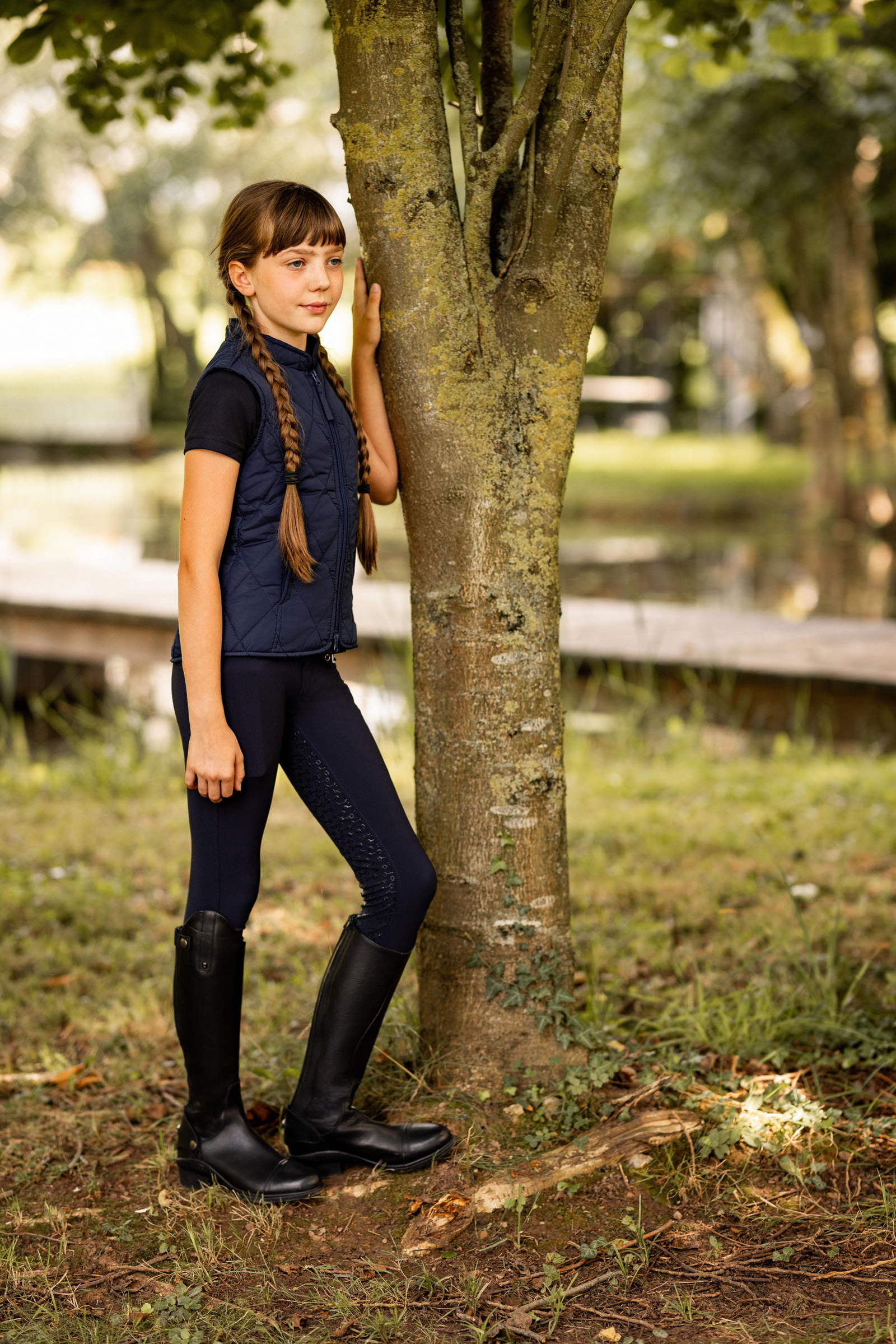 Horze Amber leicht gefütterte Reitweste für Kinder