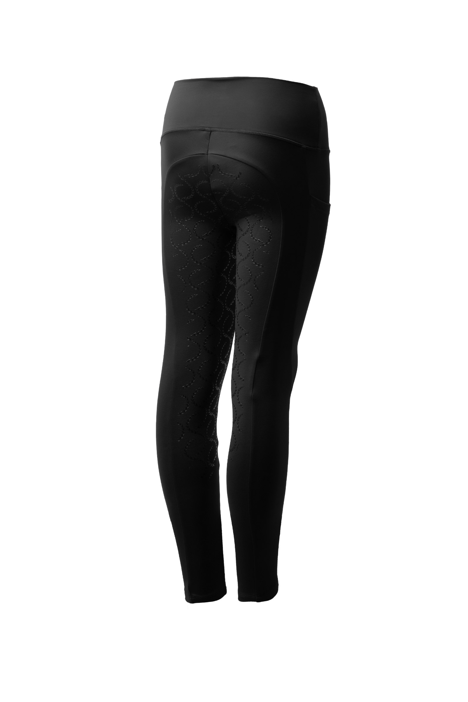 Black Horze Gillian Kinder Thermo Vollgrip Reitleggings