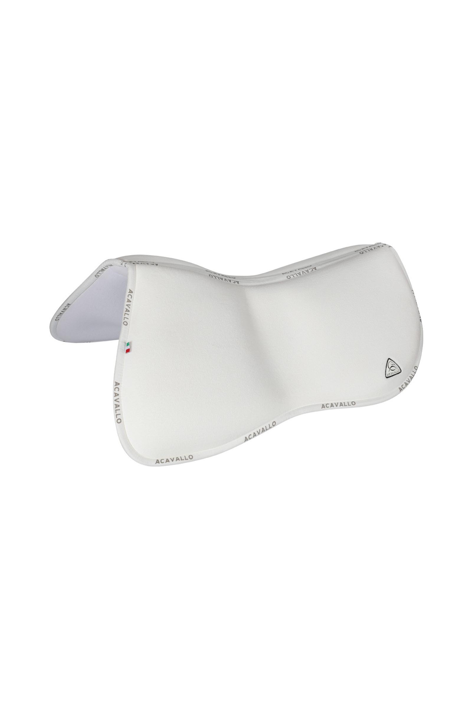 White Acavallo Memory Foam Classic Halbpad Velours mit Hintererh&ouml;hung  