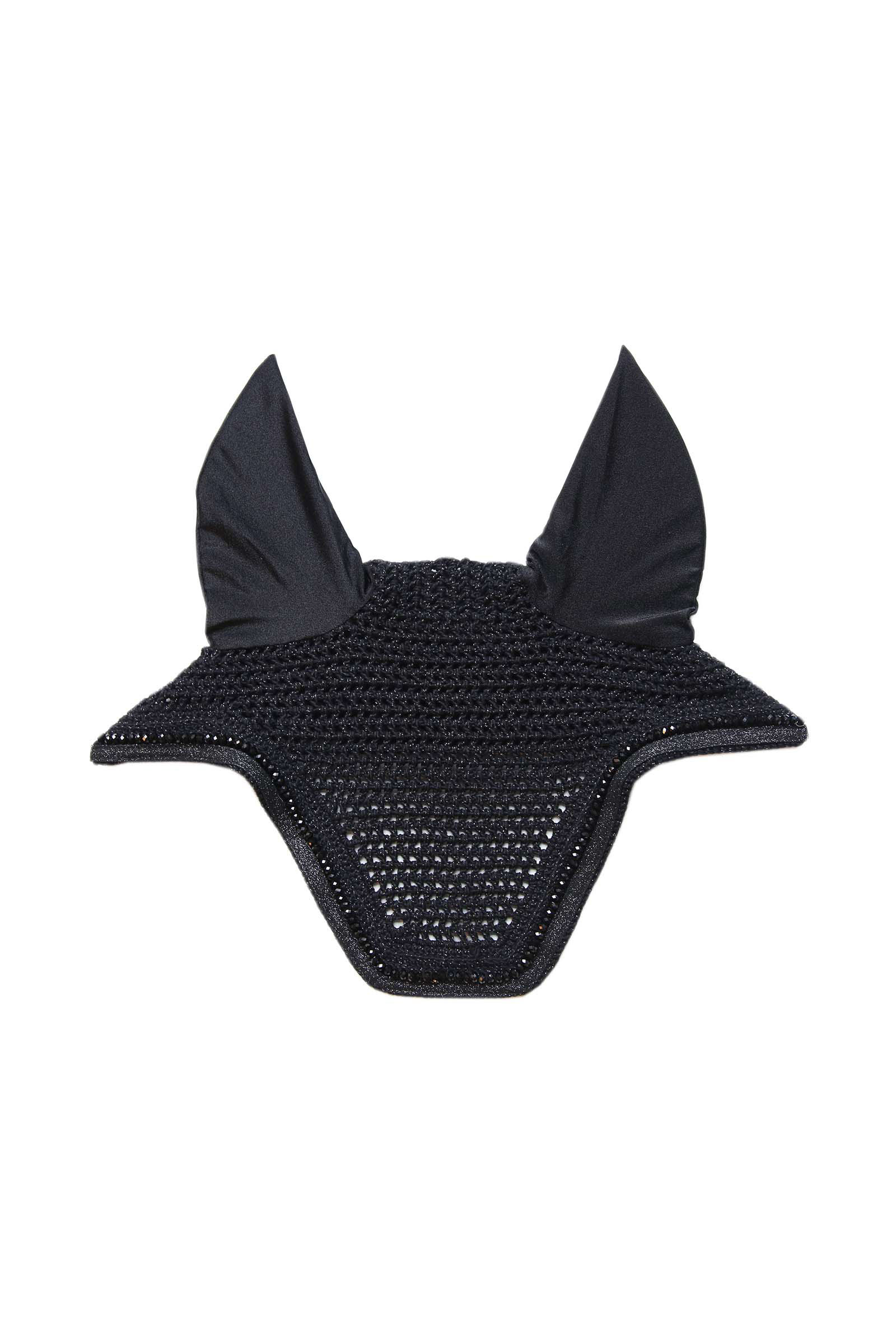 Black Kentucky Horsewear Wellington Glitter Fliegenhaube