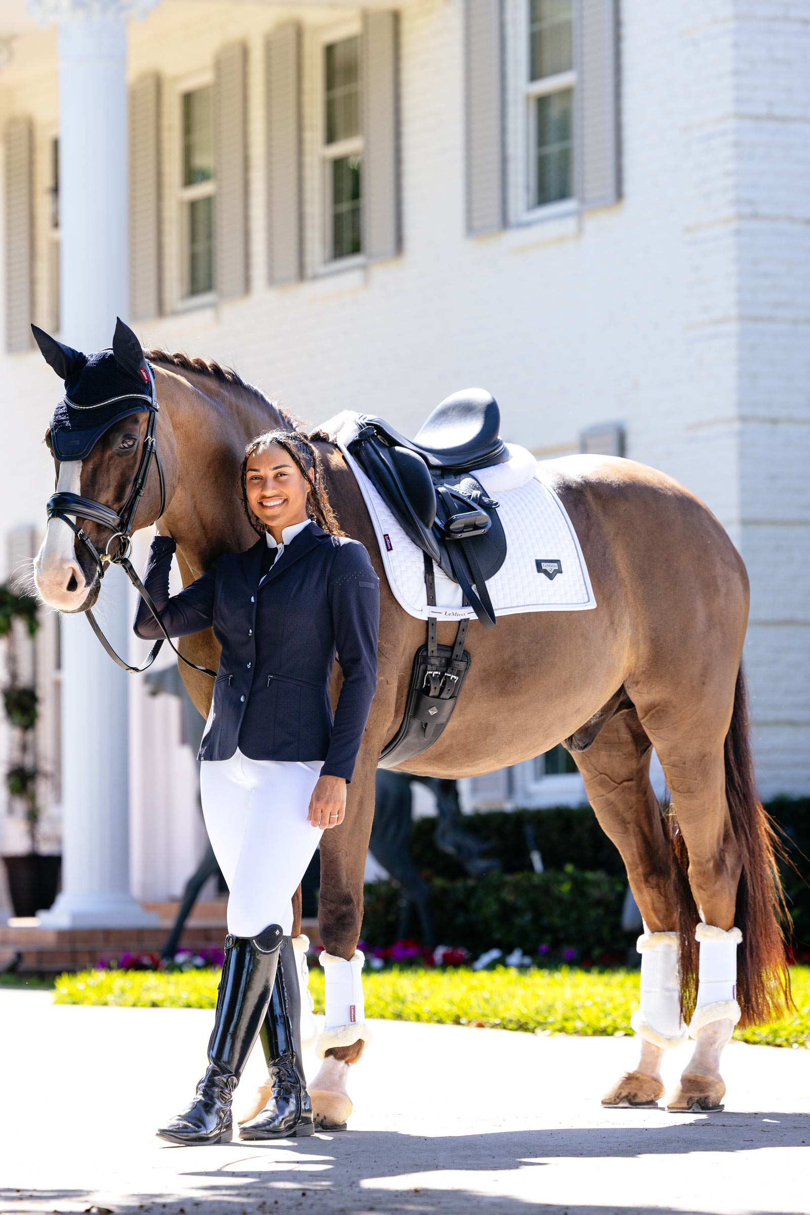 LeMieux Puissance Dressurschabracke aus Wildlederimitat