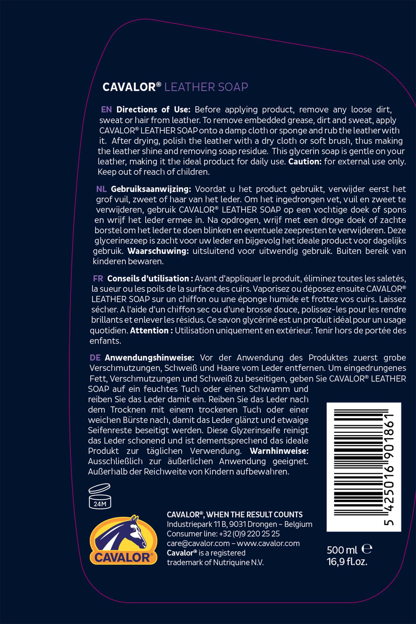 Cavalor Leather Soap 500 ml