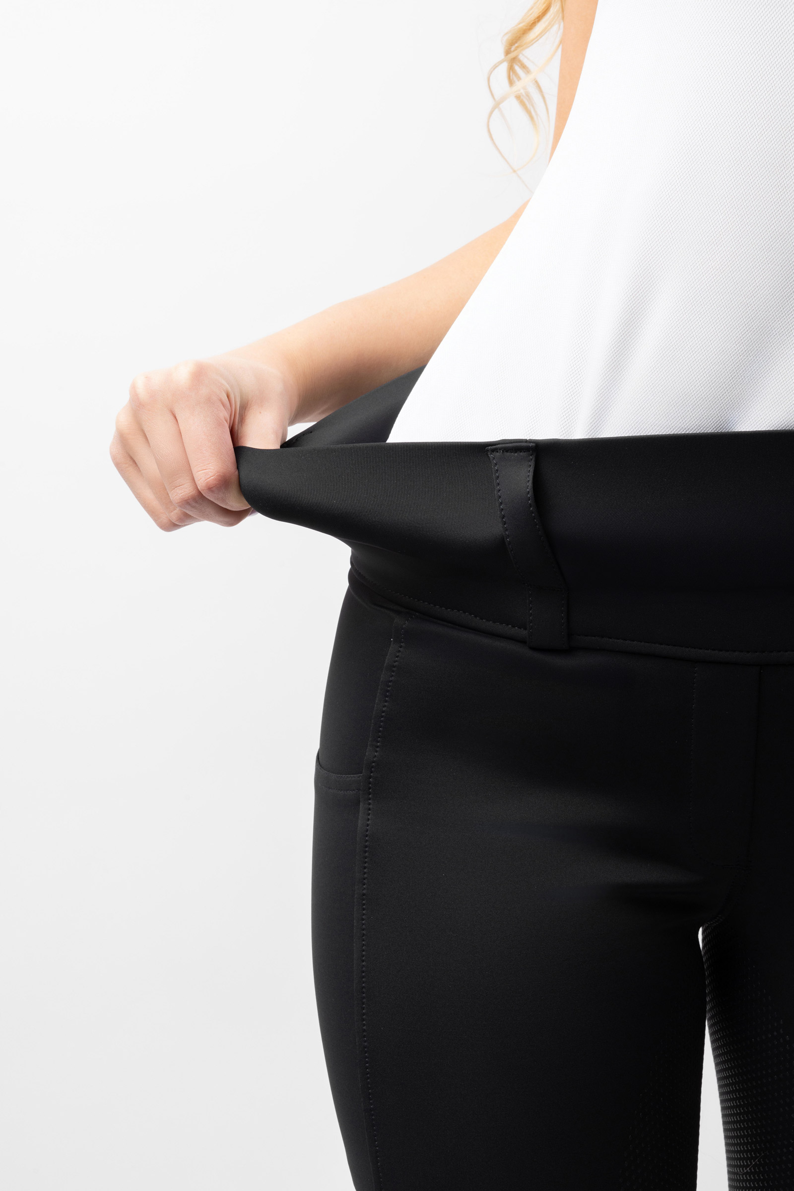 Horze Damenreitleggings Anya mit Vollbesatz aus Silikon UPF 50+