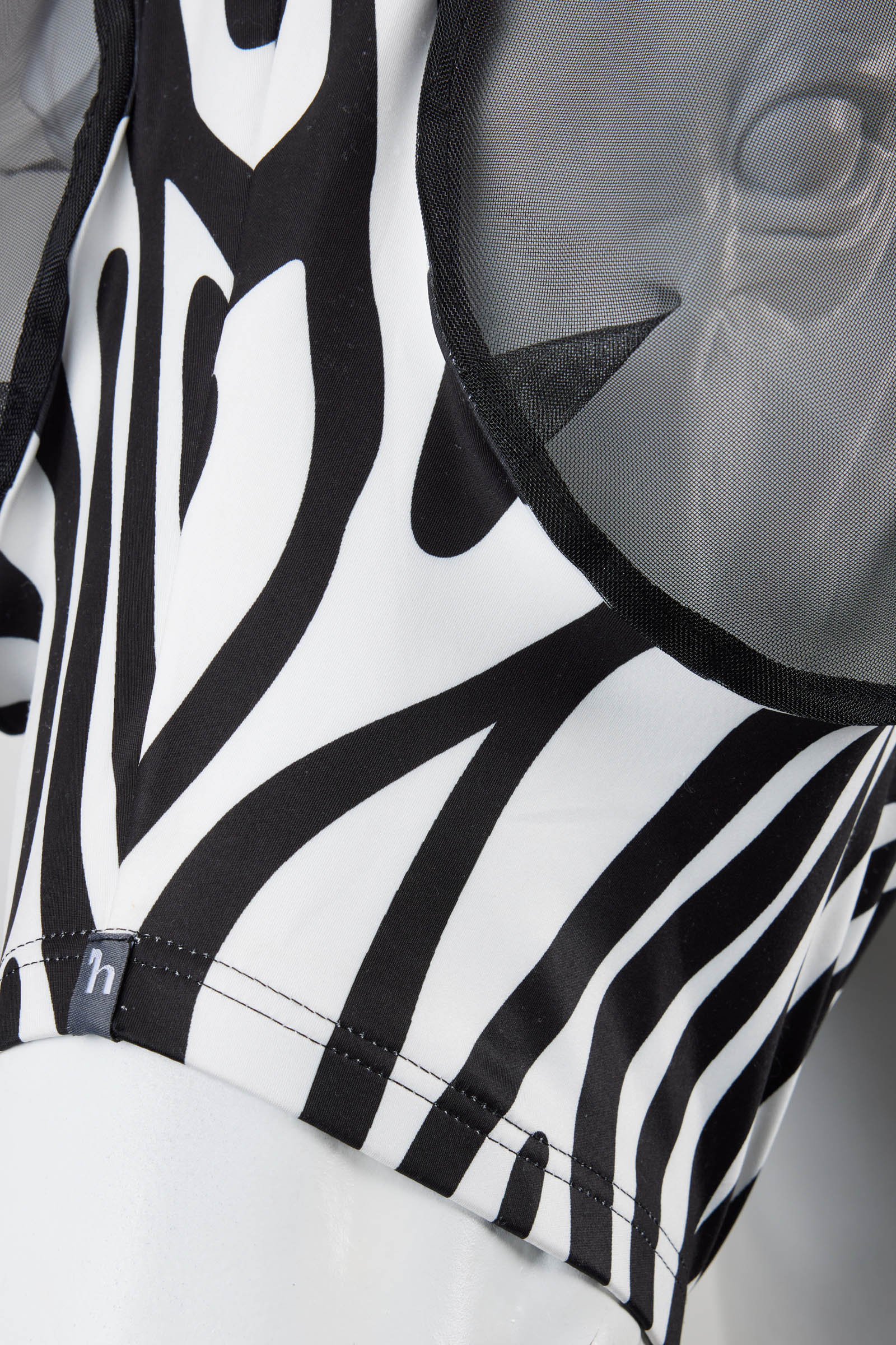 Horze Elastic Fliegenmaske mit Rei&szlig;verschluss