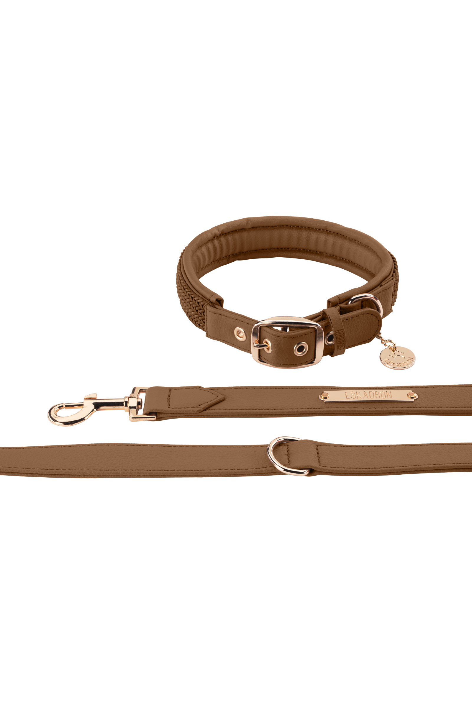 Eskadron Heritage AW24 Hundehalsband- und Leinen-Set aus Kunstleder