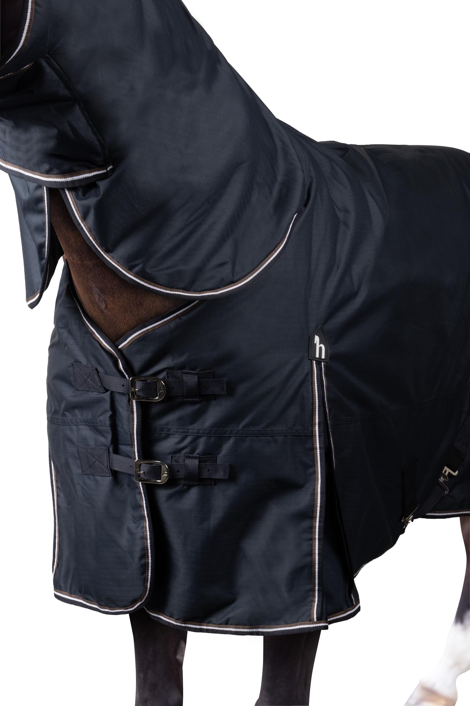 Horze Glasgow Pony Regendecke mit Halsteil, 100g