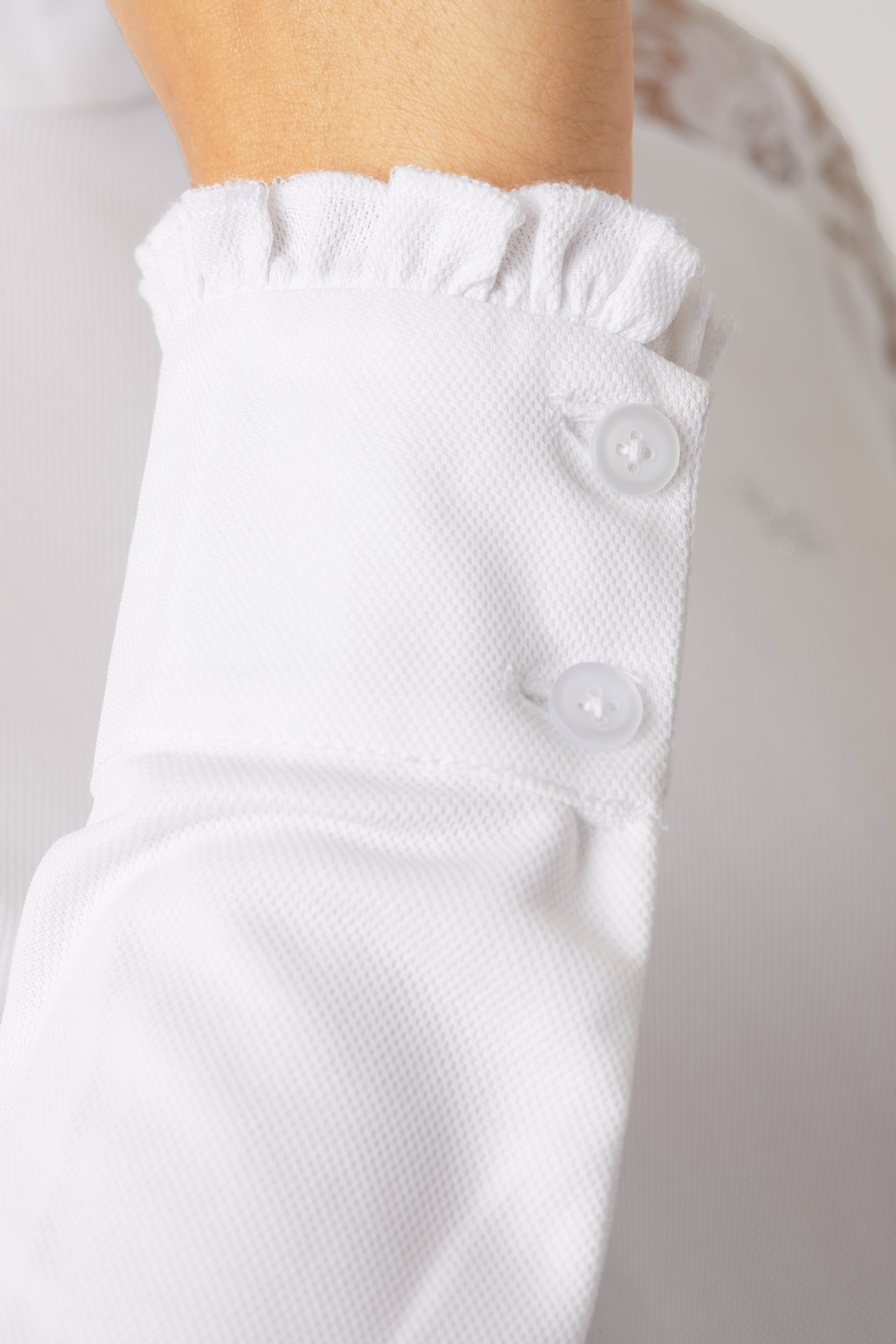 Horze Sylvie Damen Langarm-Turniershirt mit Spitze