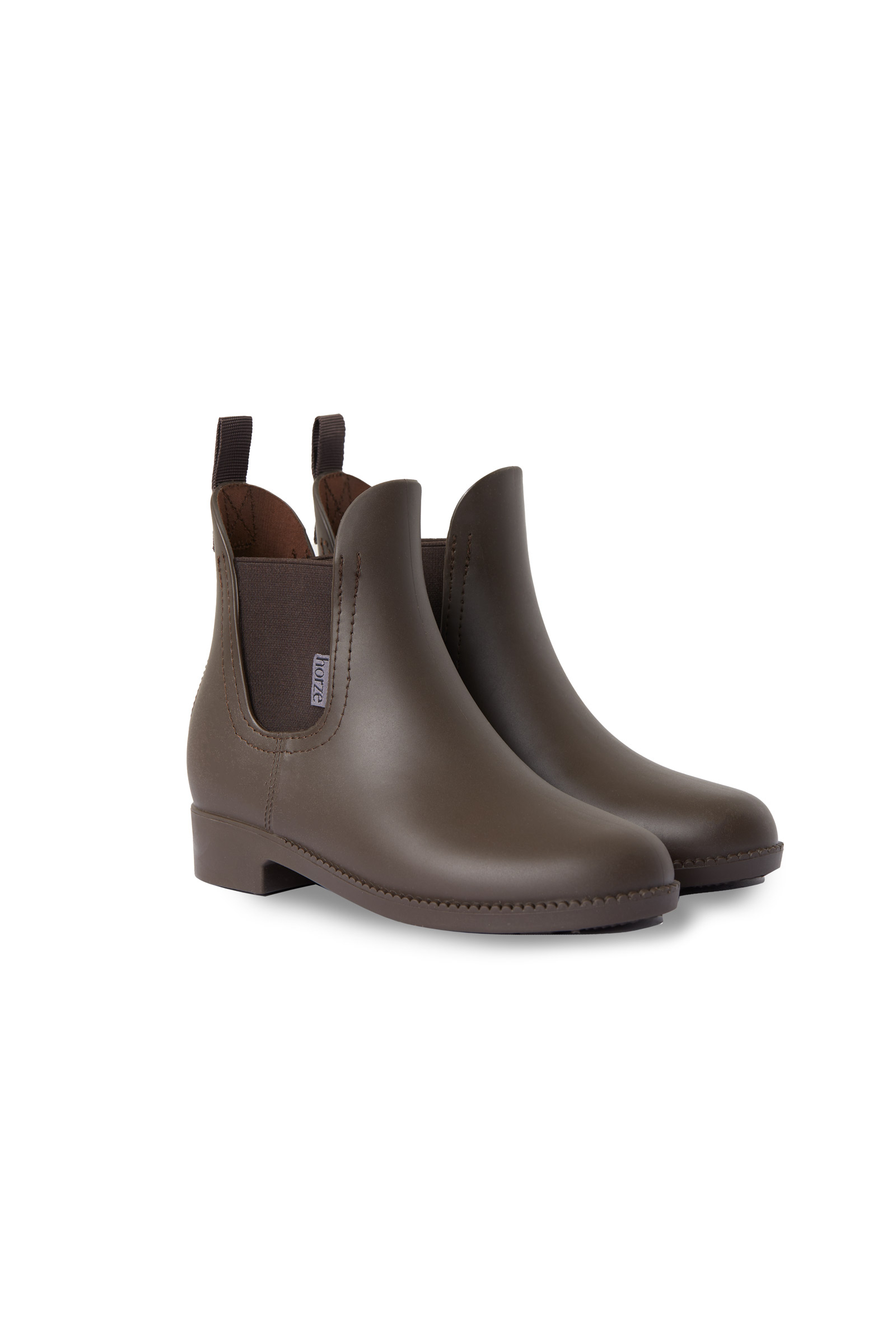 Braun Horze Bonn Damen Gummi-Reitstiefeletten