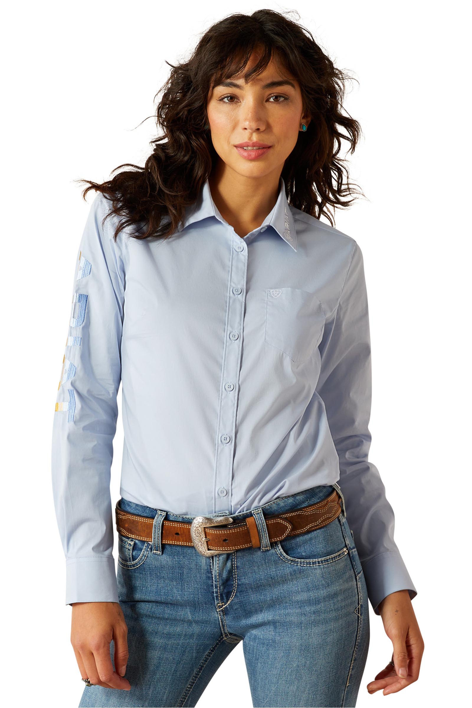 Ariat Team Kirby Damen Langarm Stretch Shirt