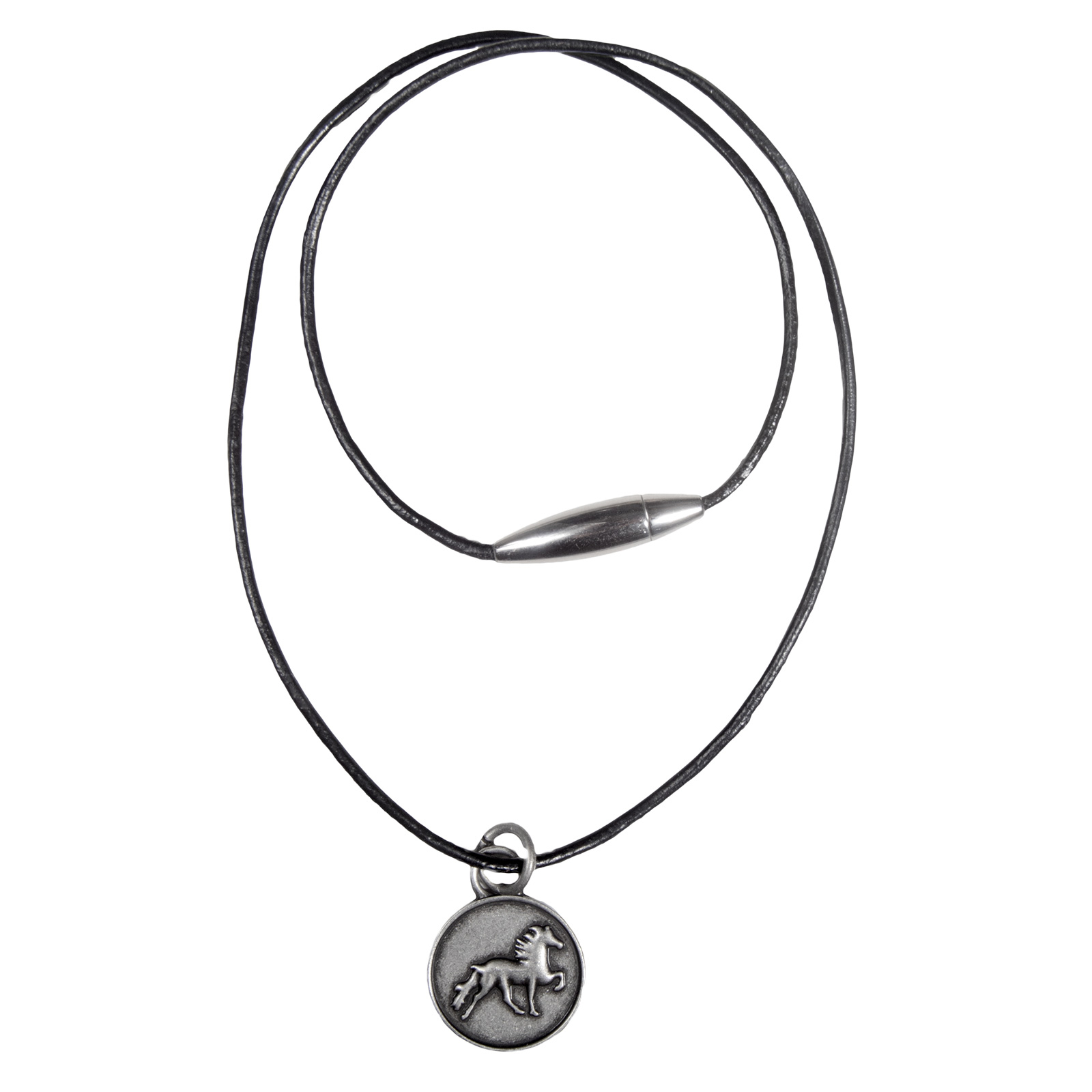 Karlslund Leder Halskette mit rustic isländischen Pferd