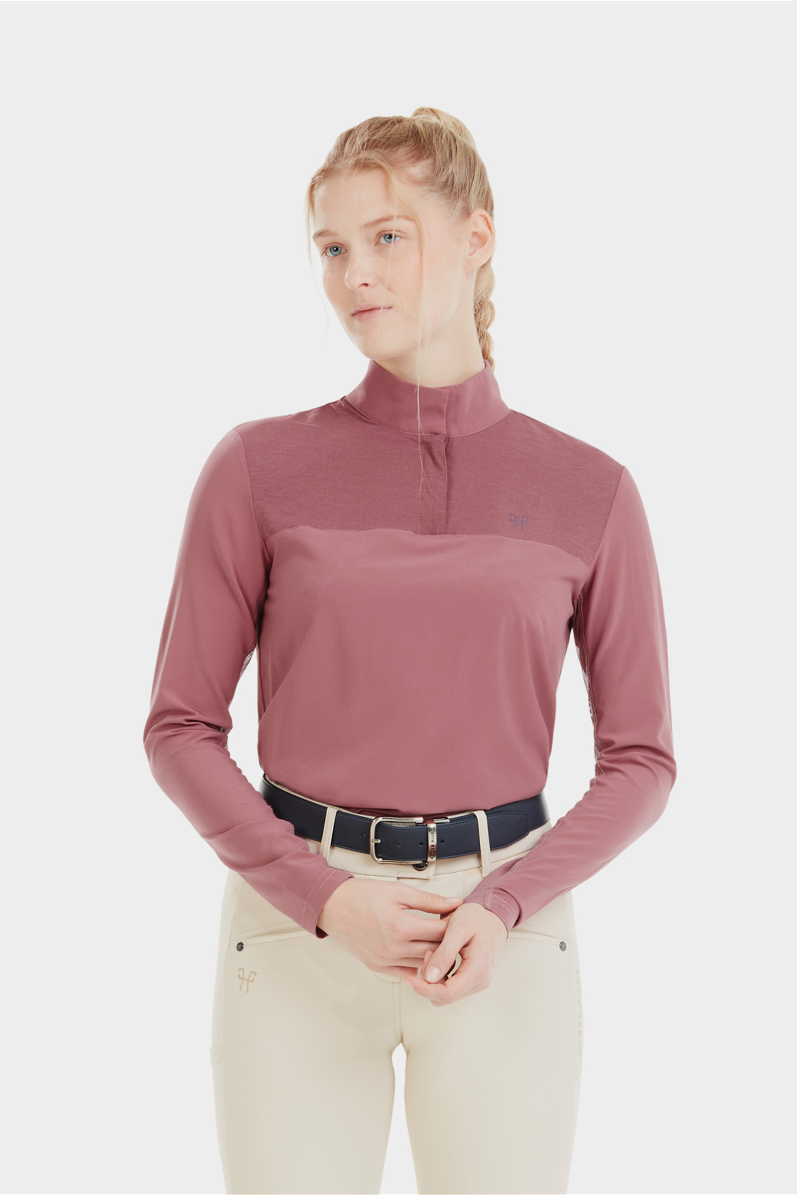 Dark Pink Horse Pilot Sunrise Damenhemd