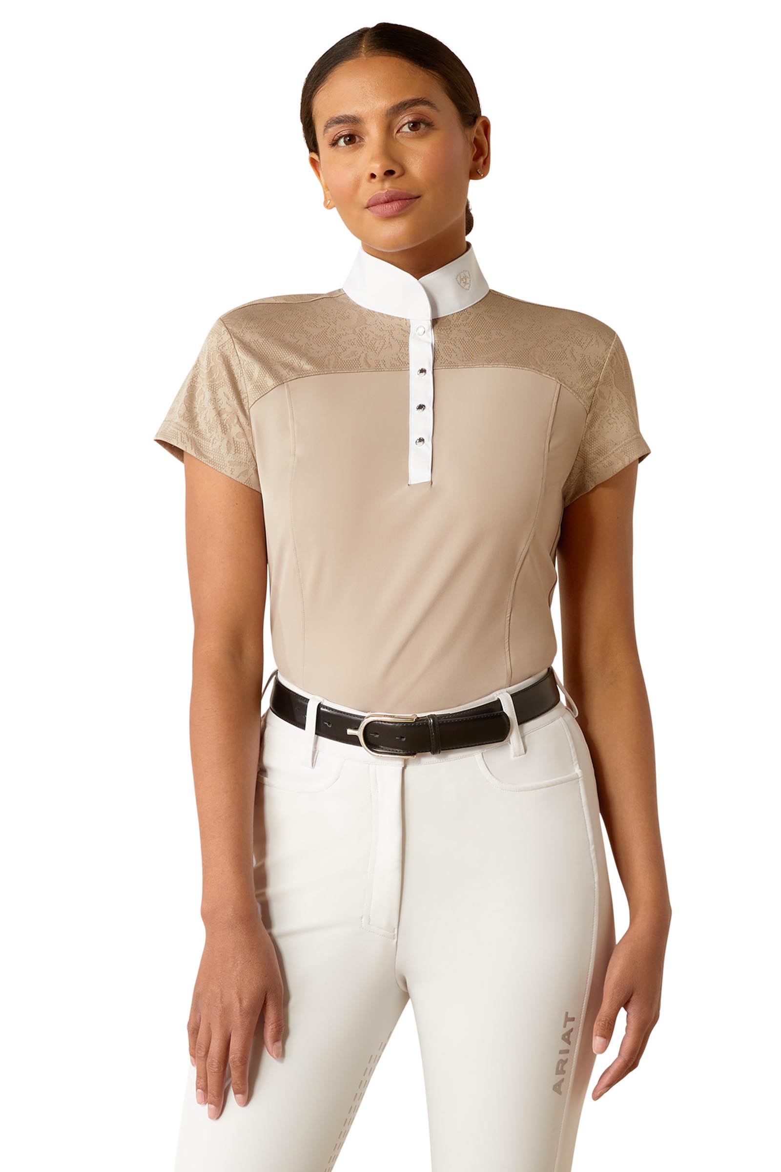 Ariat Bellatrix Damen-Turniershirt mit kurzen &Auml;rmeln