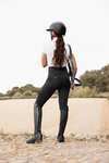 Horze Damenreitleggings Anya mit Vollbesatz aus Silikon UPF 50+