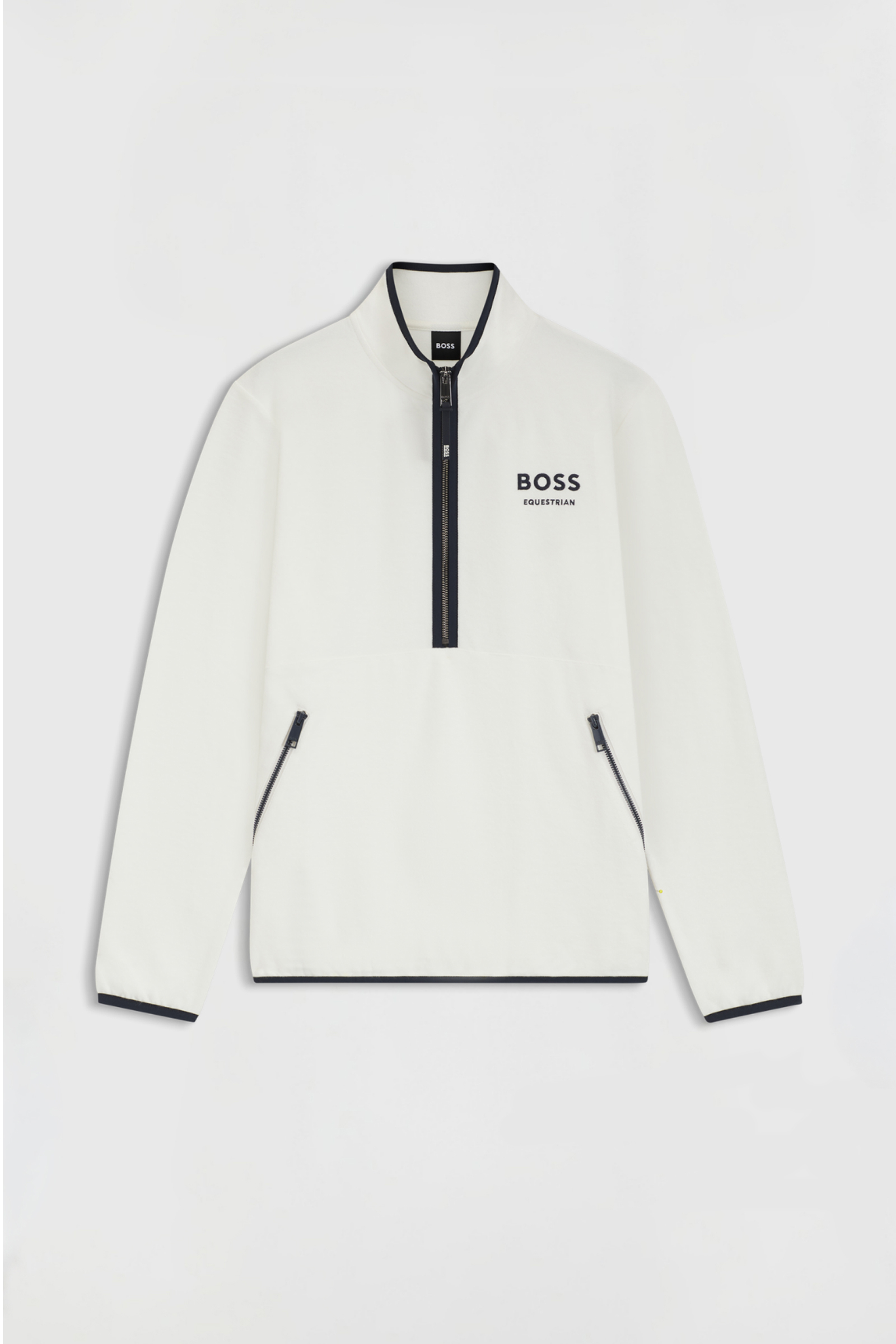 Soft Cream Boss Fedora Damen Felpa mit halbem Rei&szlig;verschluss