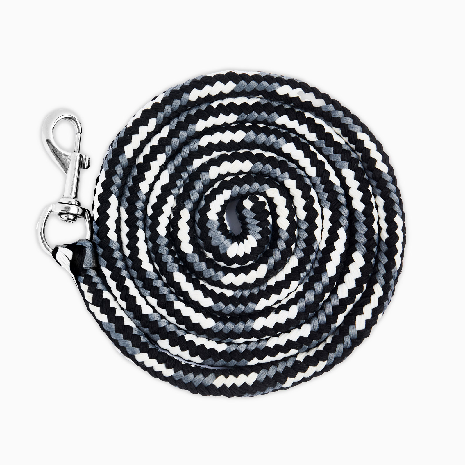 Schwarz/Grau Horze Kiel Führstrick