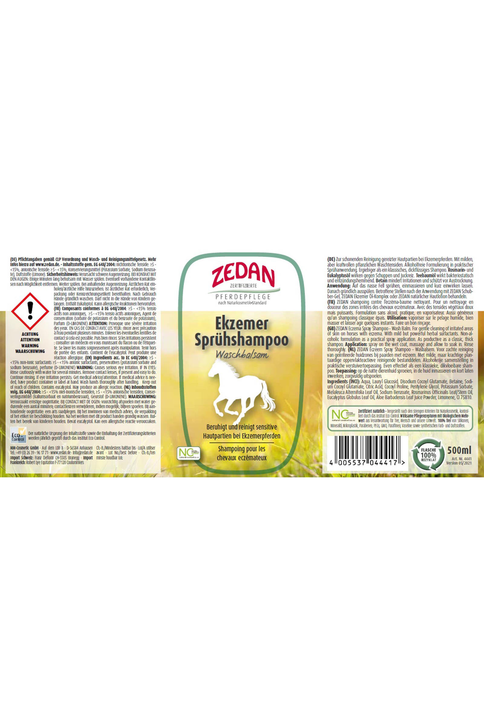 Zedan Ekzemer Sprühshampoo, 500ml