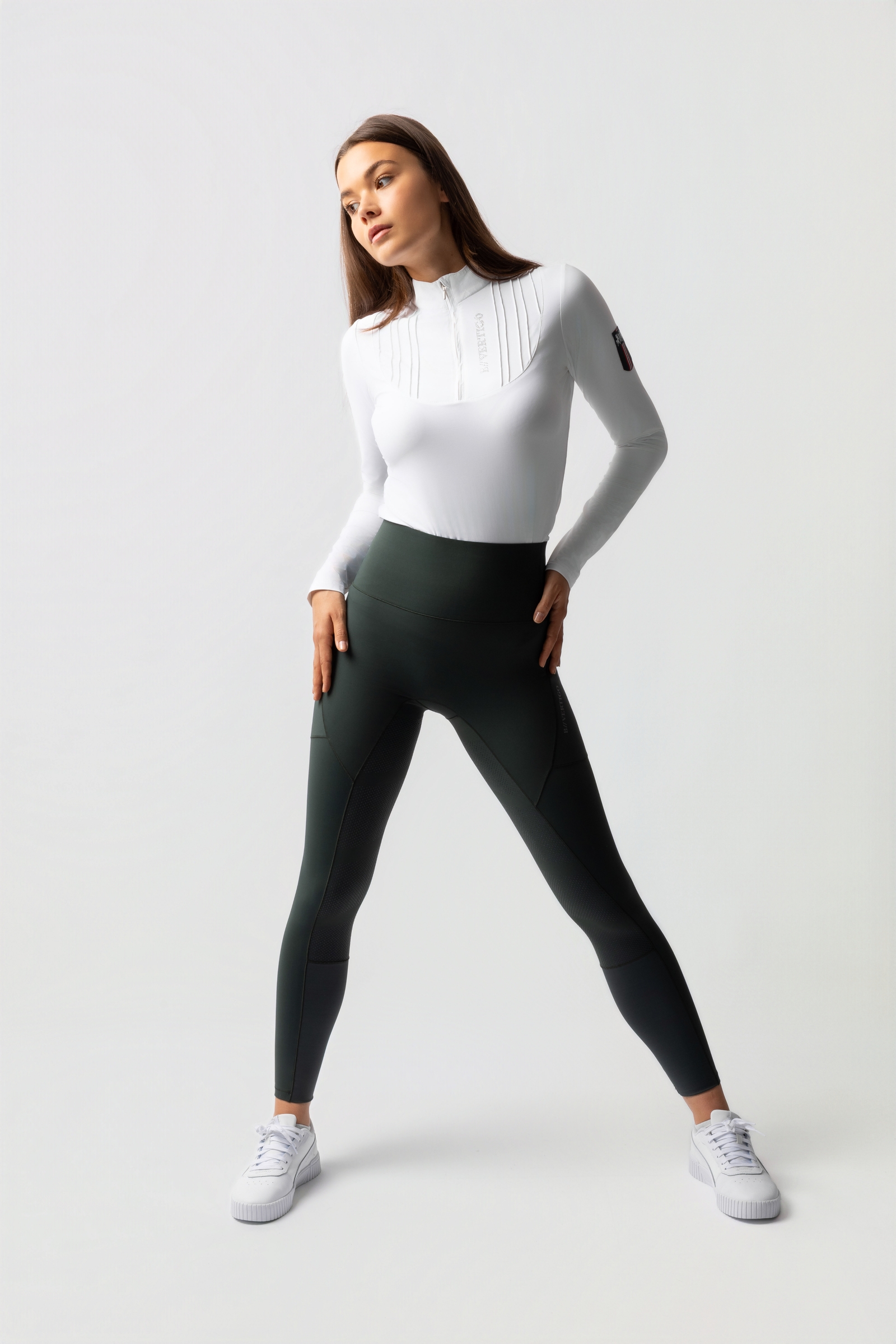 B Vertigo Leonora Damen nahtlose Thermo-Reithosen mit Vollbesatz