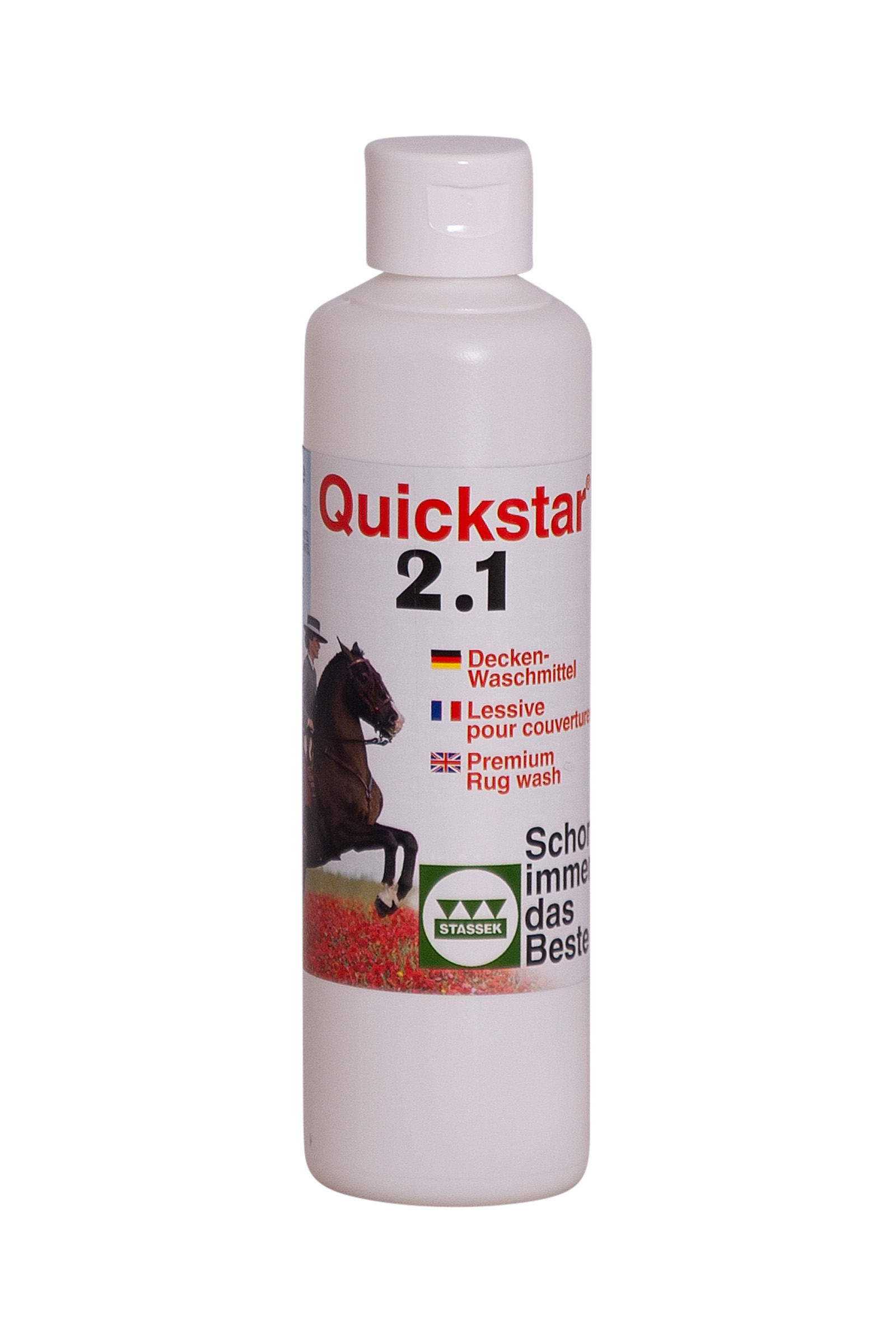 Stassek Quickstar 2.1 Premium-Waschmittel für Pferdedecken, 250 ml