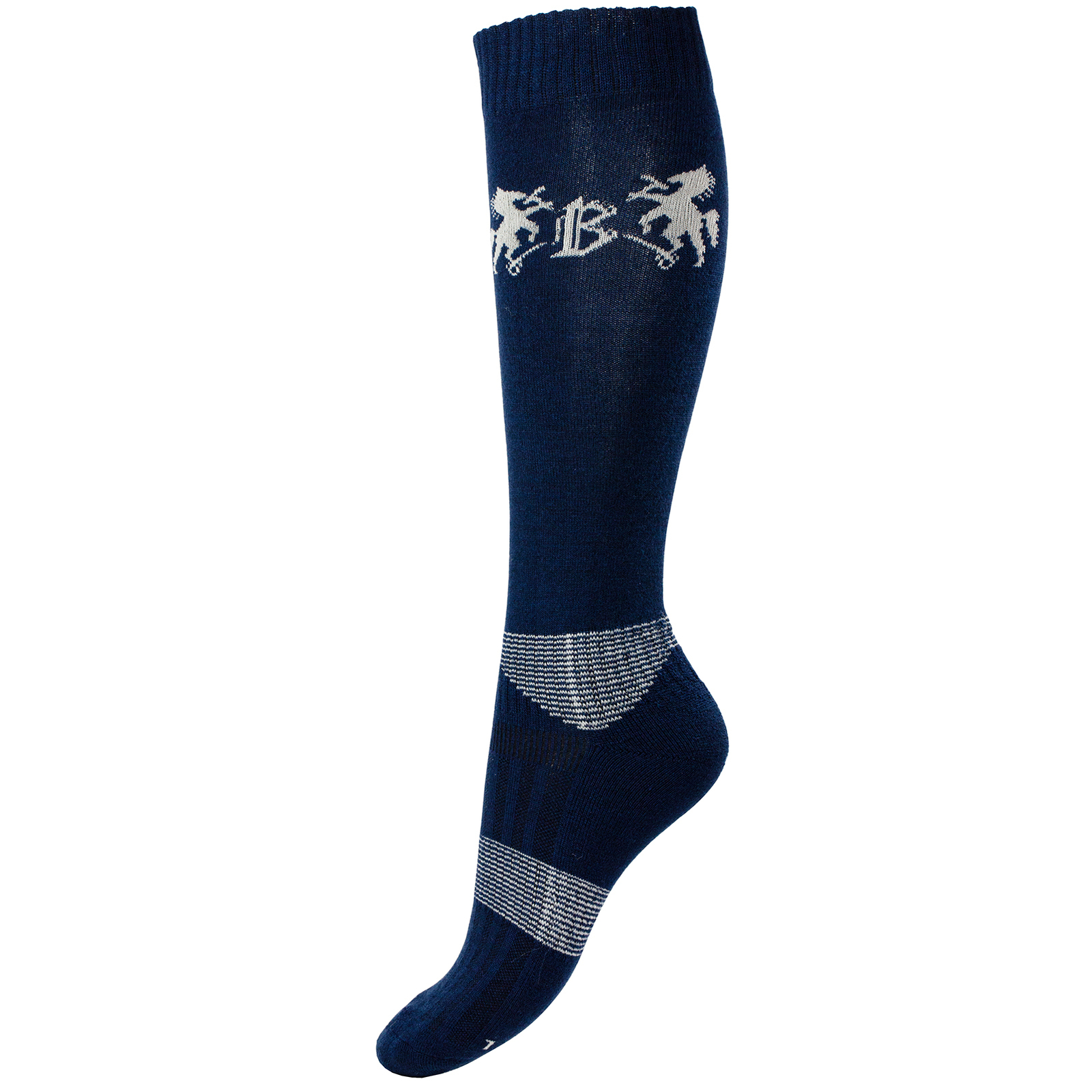 Dunkelnavy B Vertigo Geox Wollmix Winterreitsocken