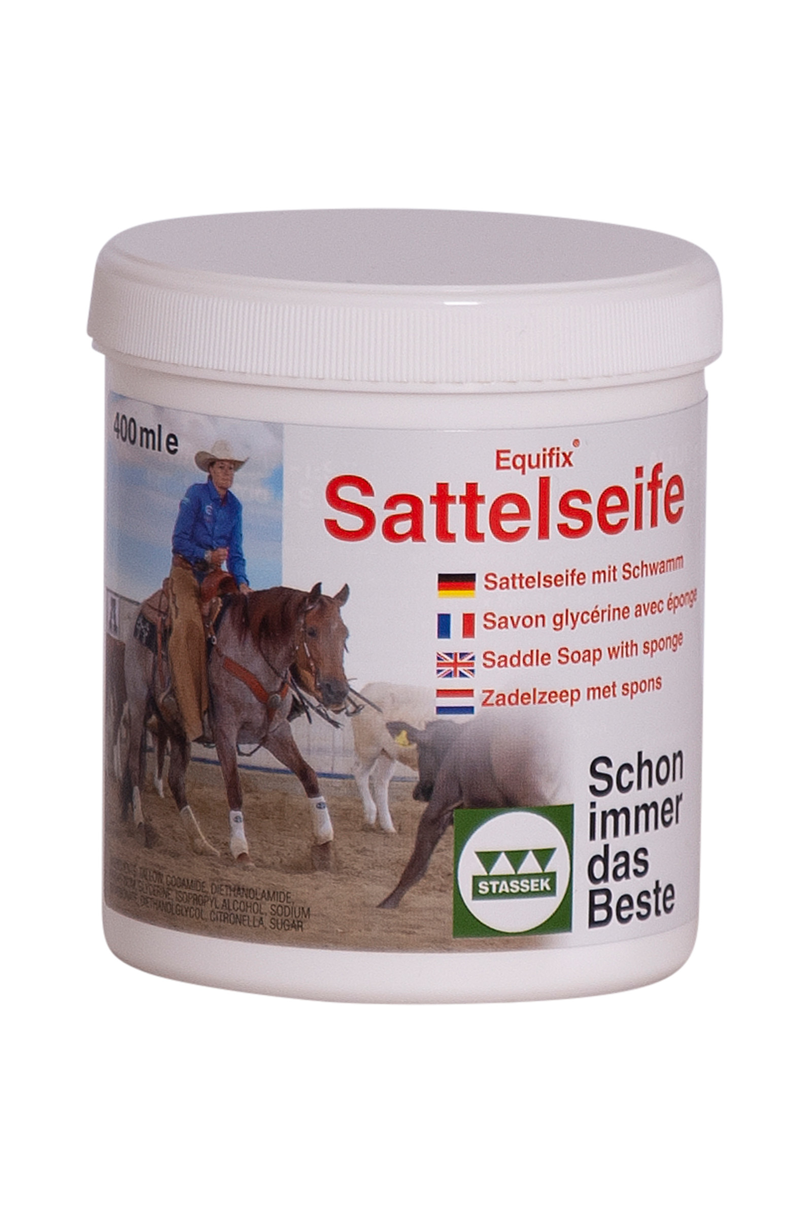 Stassek Equifix Sattelseife, 400 ml
