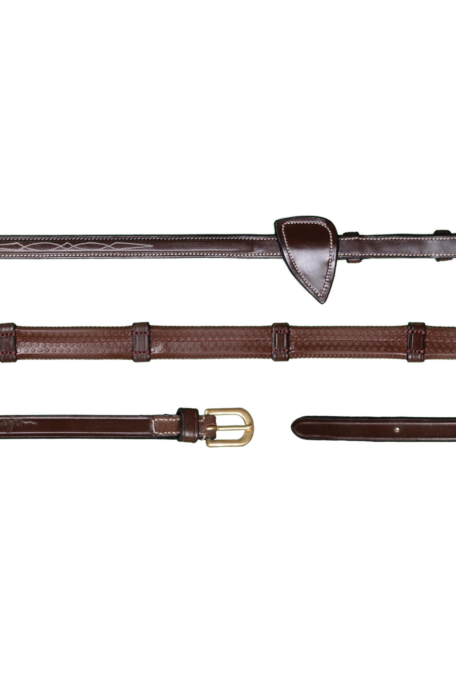 Dy'on D-Collection Gummiz&uuml;gel 13 mm mit 7 Lederstoppern  