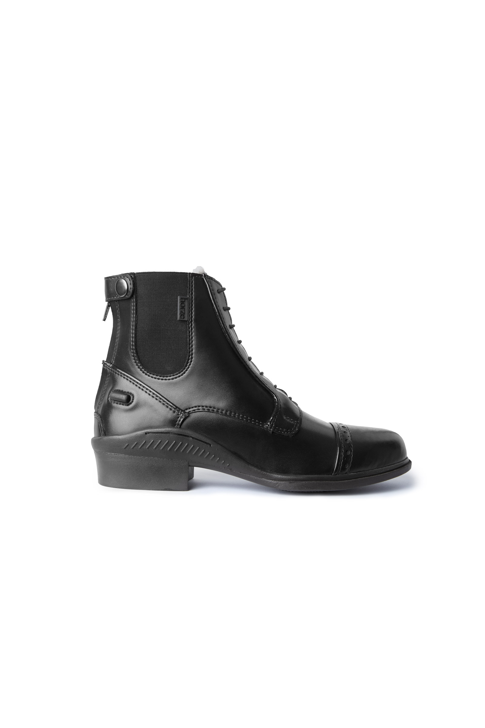 Horze Kilkenny Lux Damen Winter Reitstiefeletten mit Brogue Detail