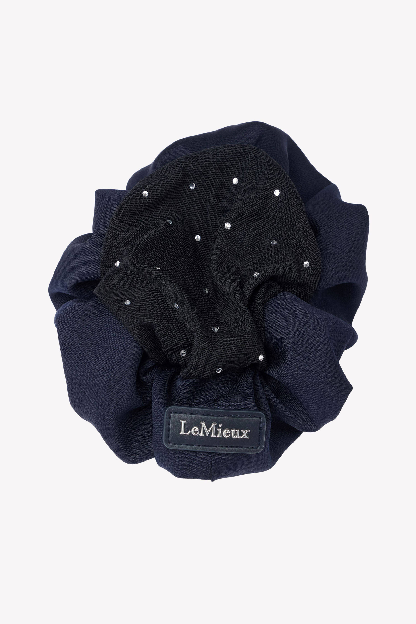 Navy/Black LeMieux Haargummi mit Kristallen und Haarnetz