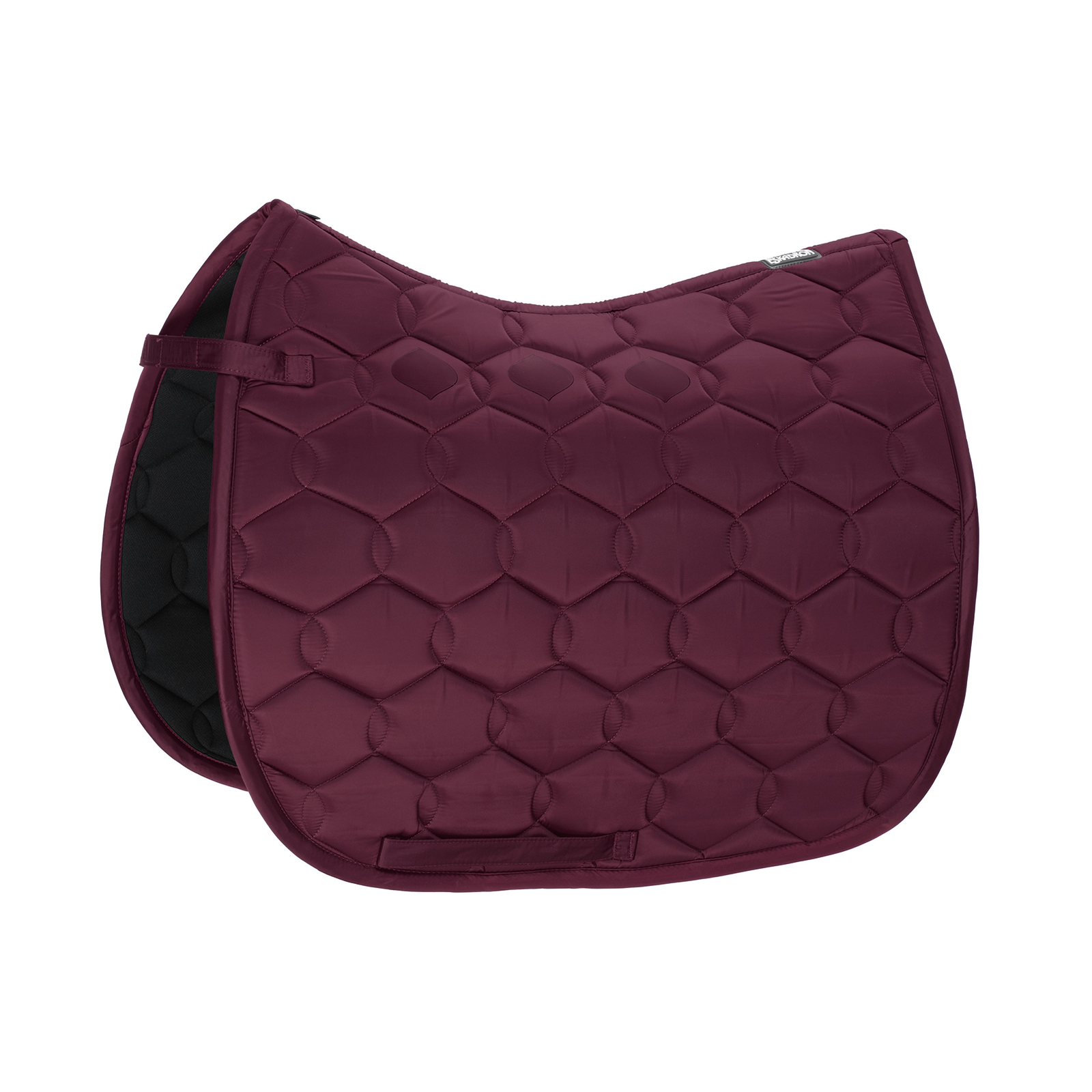 Burgundy Dark Red Eskadron Glossy Wave Dressurschabracke