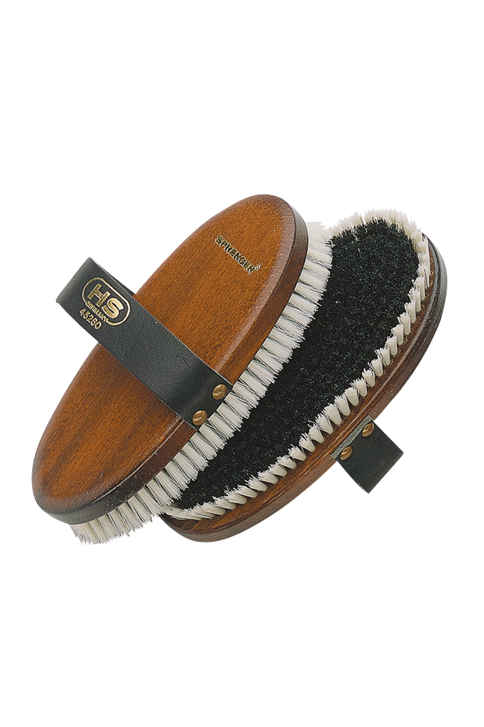 Sprenger Kardätsche, schwarzes Perlon mit weißem Rand