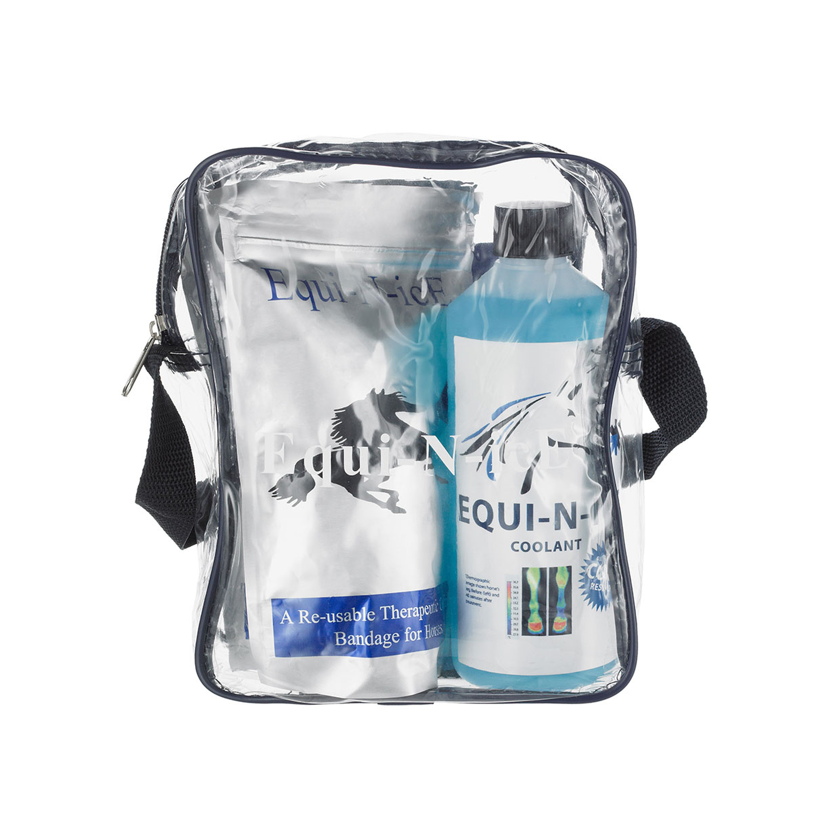 Equi-N-icE Stall-Pack (2 Bandagen + 500ml)