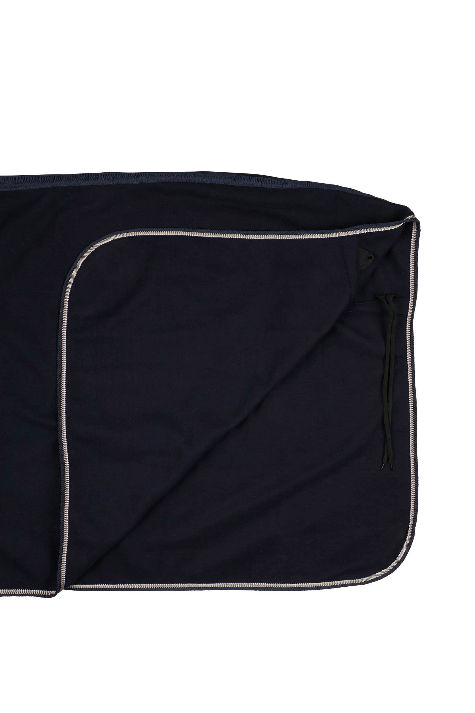 B Vertigo Arendal Wolldecke mit goldenem Streifen