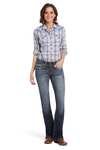 Ariat R.E.A.L. Mid Rise Stretch Entwined Damen Bootcut Jeans